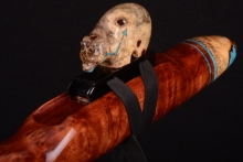 Redwood Burl Native American Flute, Minor, Low C-4, #G48H